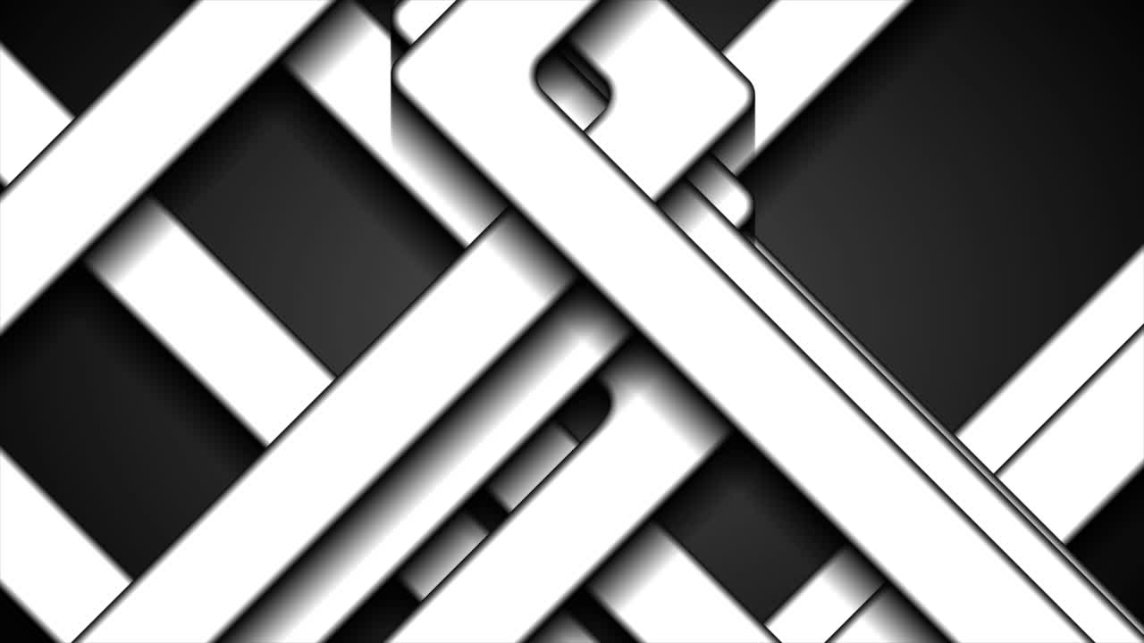 White stripes on black background motion design