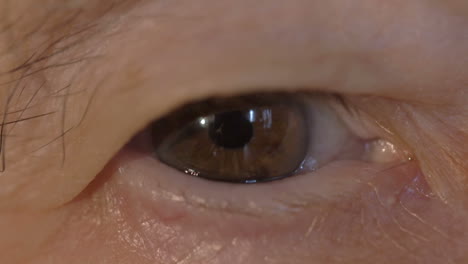 el ojo de una anciana.