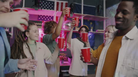 friends celebrating at a party