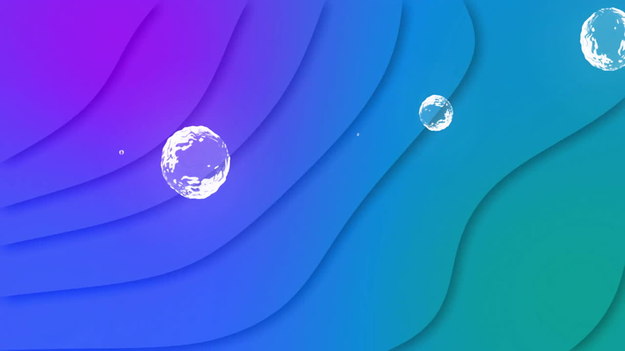 Premium stock video - Bubbles floating over colorful layered animation ...