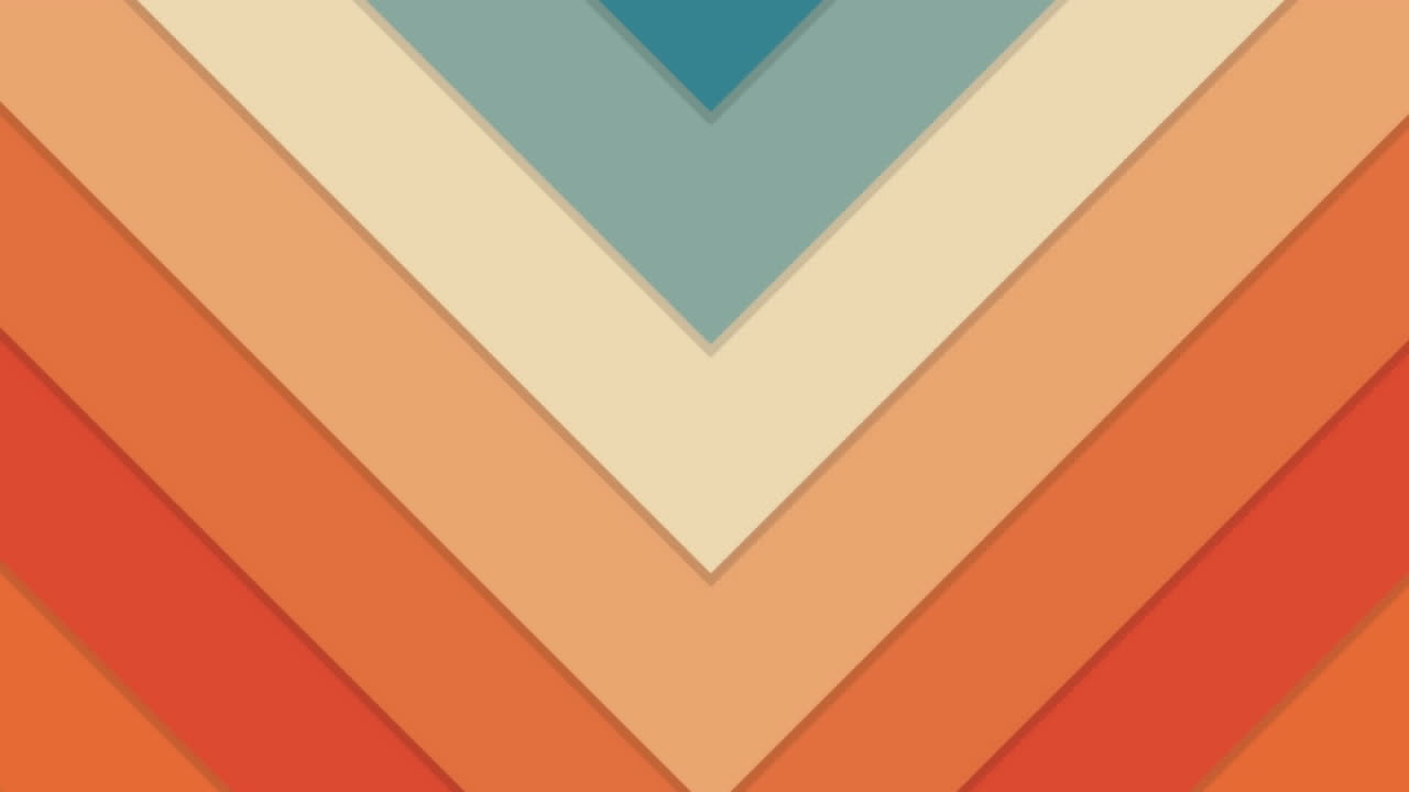 animación de coloridas formas geométricas en movimiento