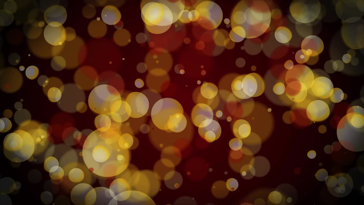bucle de fondo de partículas de bokeh dorado