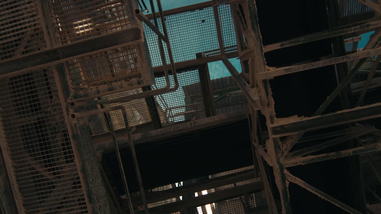 Big industrial instalation on a stone quarry