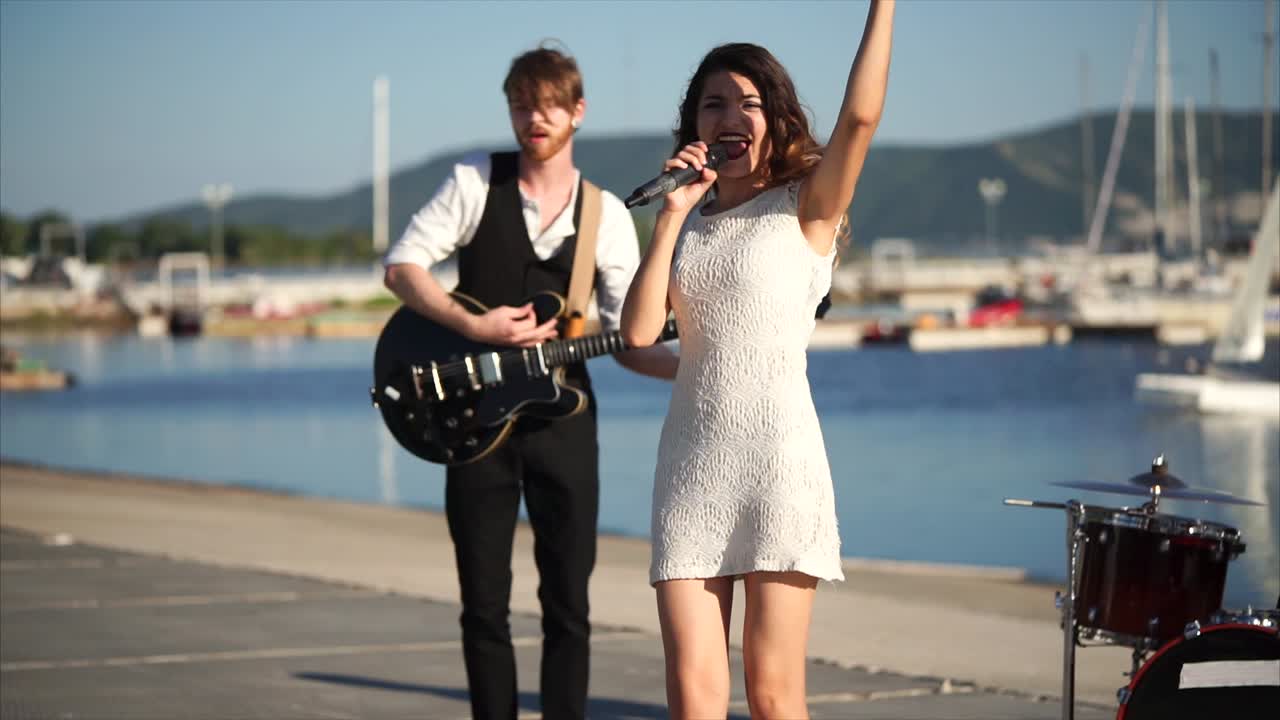 Street Performance by a Duo