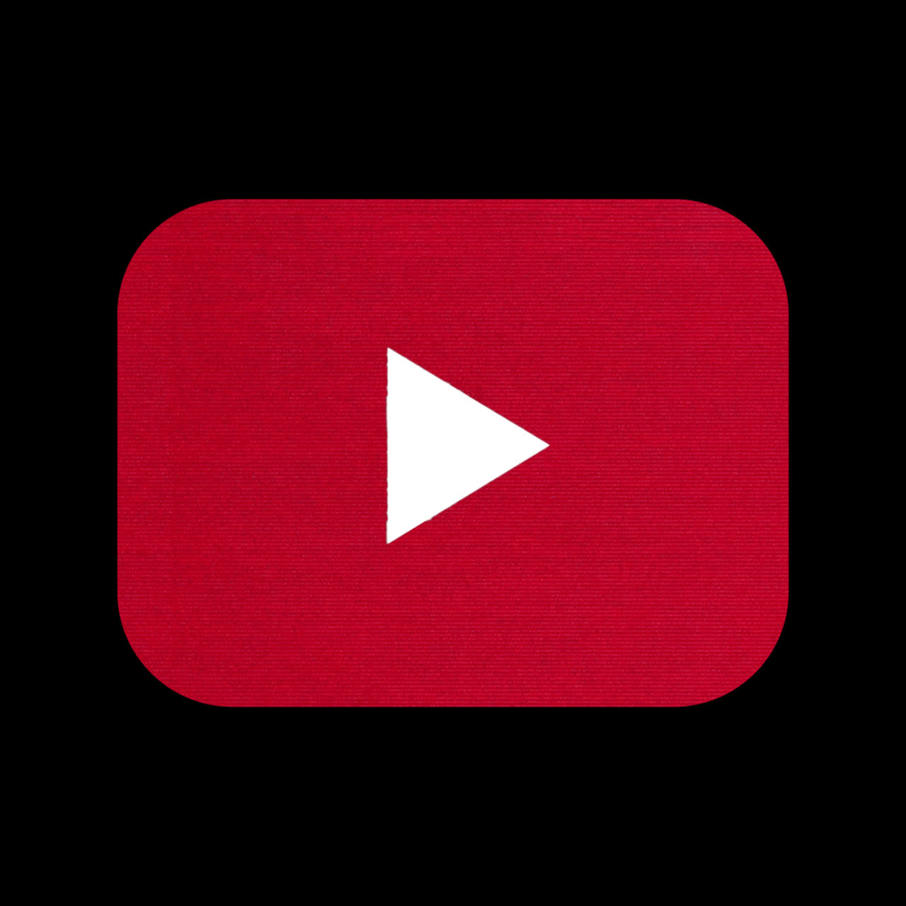 Pixelated Cursor Clicks Glitching Red Play Button Icon