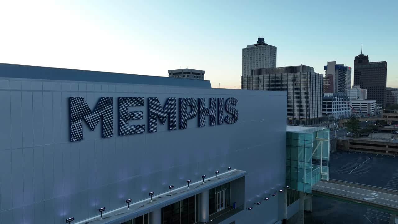 memphis tennessee horizonte paisaje urbano al amanecer