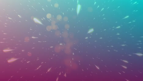 animación de puntos de luz y senderos sobre fondo azul