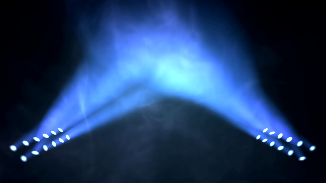 Stage lights shining at studio. Seamless looping animation.