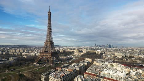 tour eiffel y vista panorámica de parís, francia