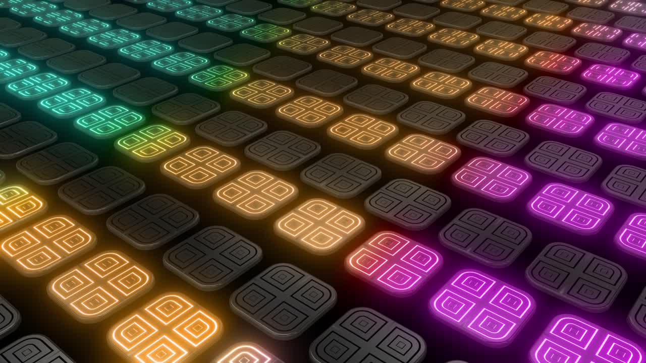 patrón de cuadrícula de neón abstracto