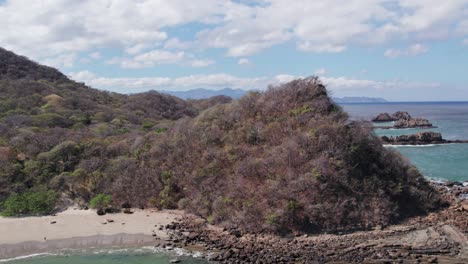 beautiful beach called playa rajadita, located on the pacific coast of costa rica