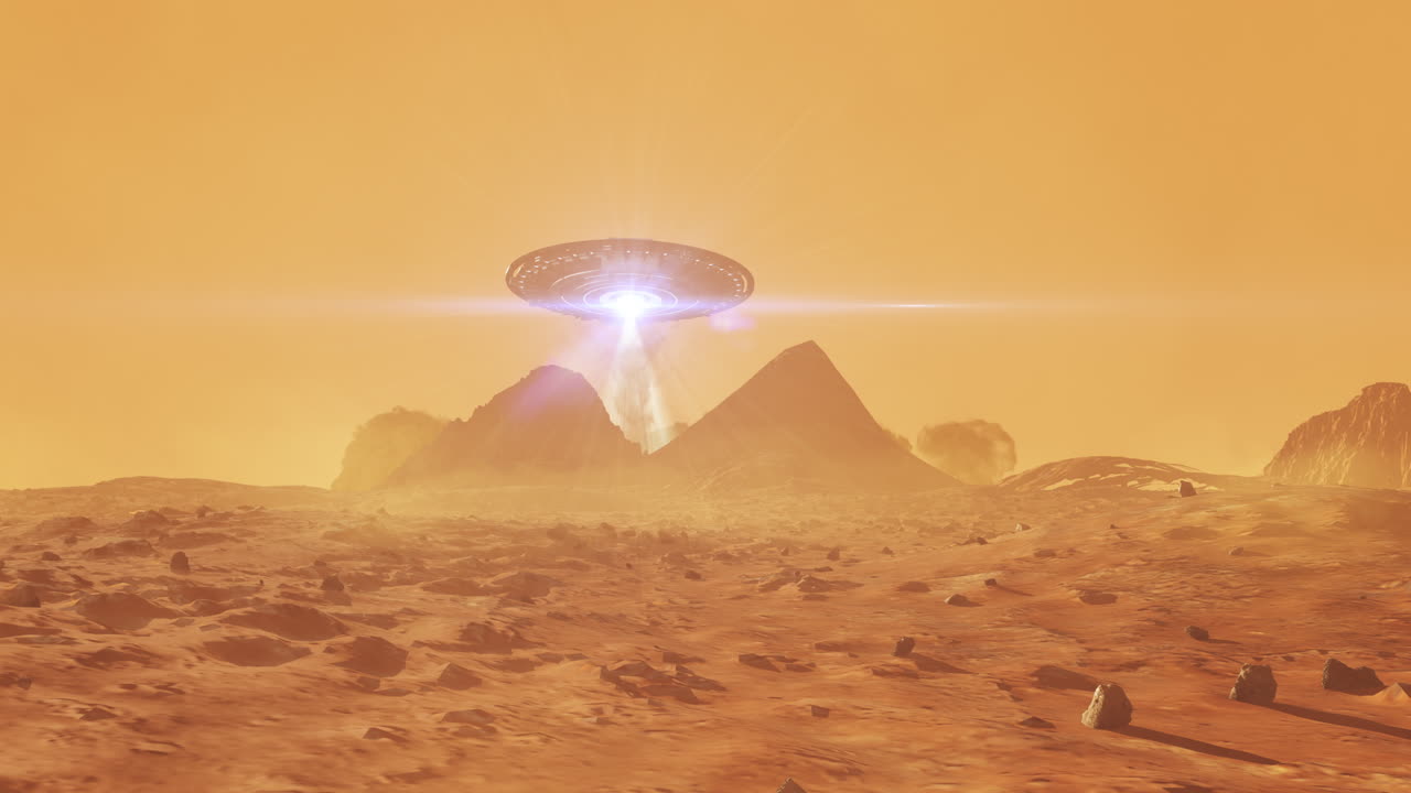 Romvesen-UFO på Mars