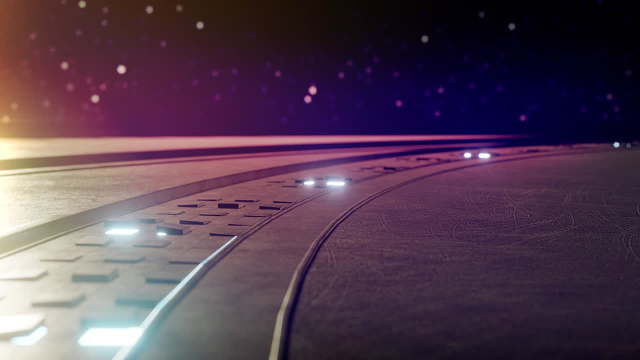 piso vacío de acero o hormigón en la arquitectura futura para el fondo abstracto de animación en bucle.