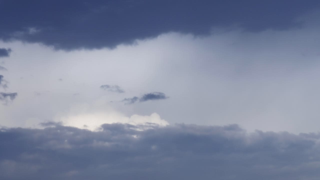 Stormy Sky with Dark Clouds and Rain