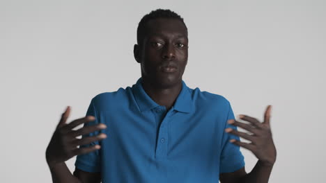 African-american-man-on-grey-background.