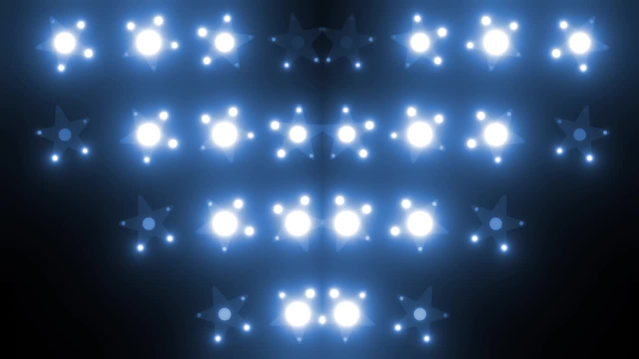 Abstract Glowing Star Lights