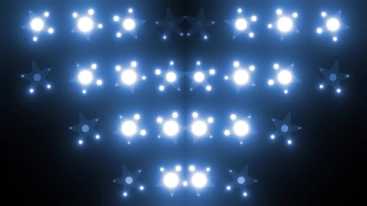 Abstract Glowing Star Lights