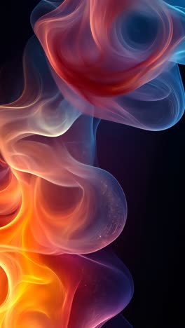 vibrant abstract swirl of color with fluid motion effects