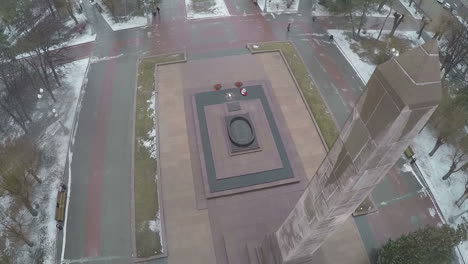 monumento al fuego eterno en volgograd, rusia