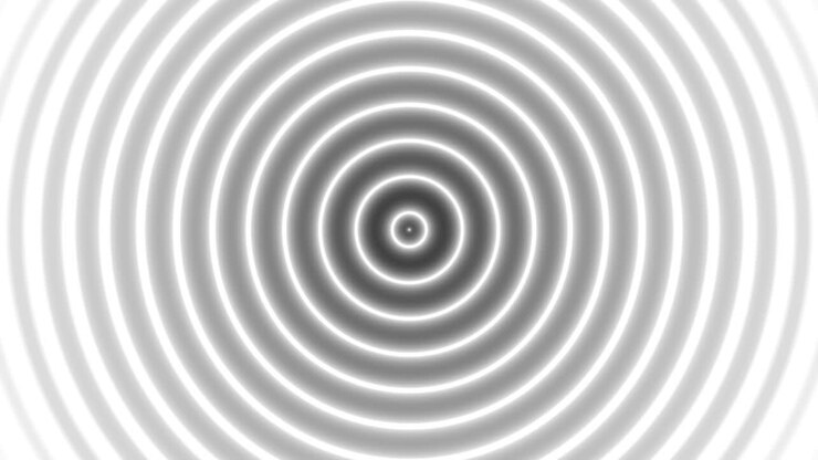 Abstract background with circle shapes. Looping footage.