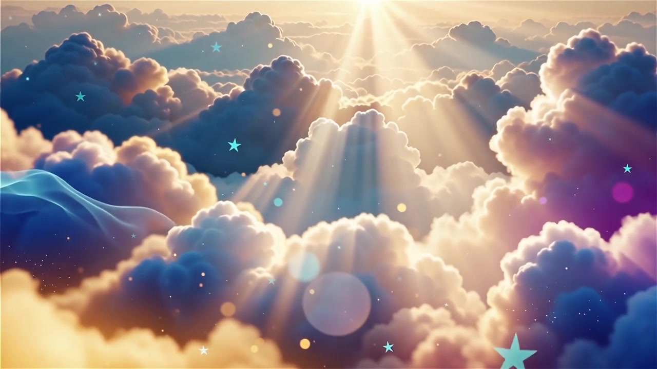 Christian Heavenly Light Worship Background