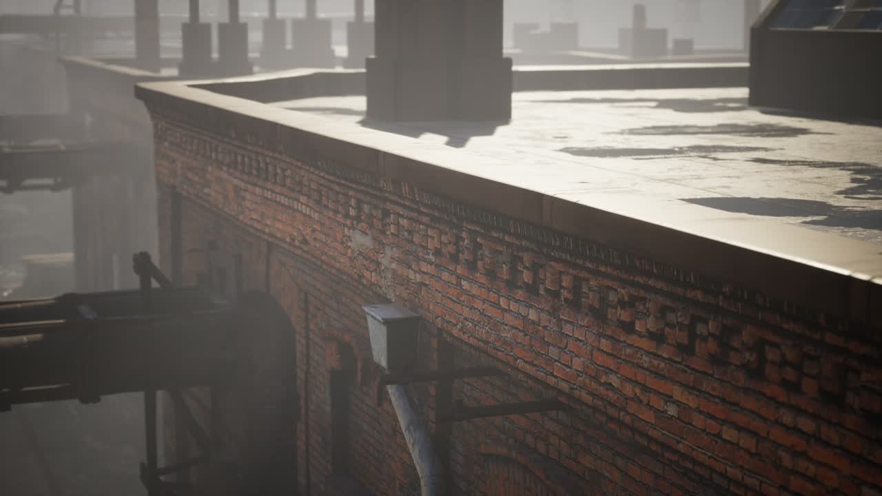 코로나바이러스 코로나19 전염병으로 인해 버려진 공장이 비어 있습니다.