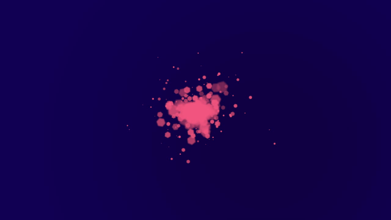 어두운 파란색, 빛나는 추상 예술에 대담한  ⁇ 은 점과 장난스러운 분홍색  ⁇ 어리