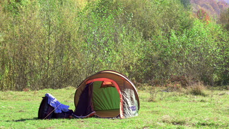 amigos llevando un generador para acampar en la montaña