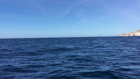 three humpback whales coming out of the water to breathe and show their tails in cabo san lucas