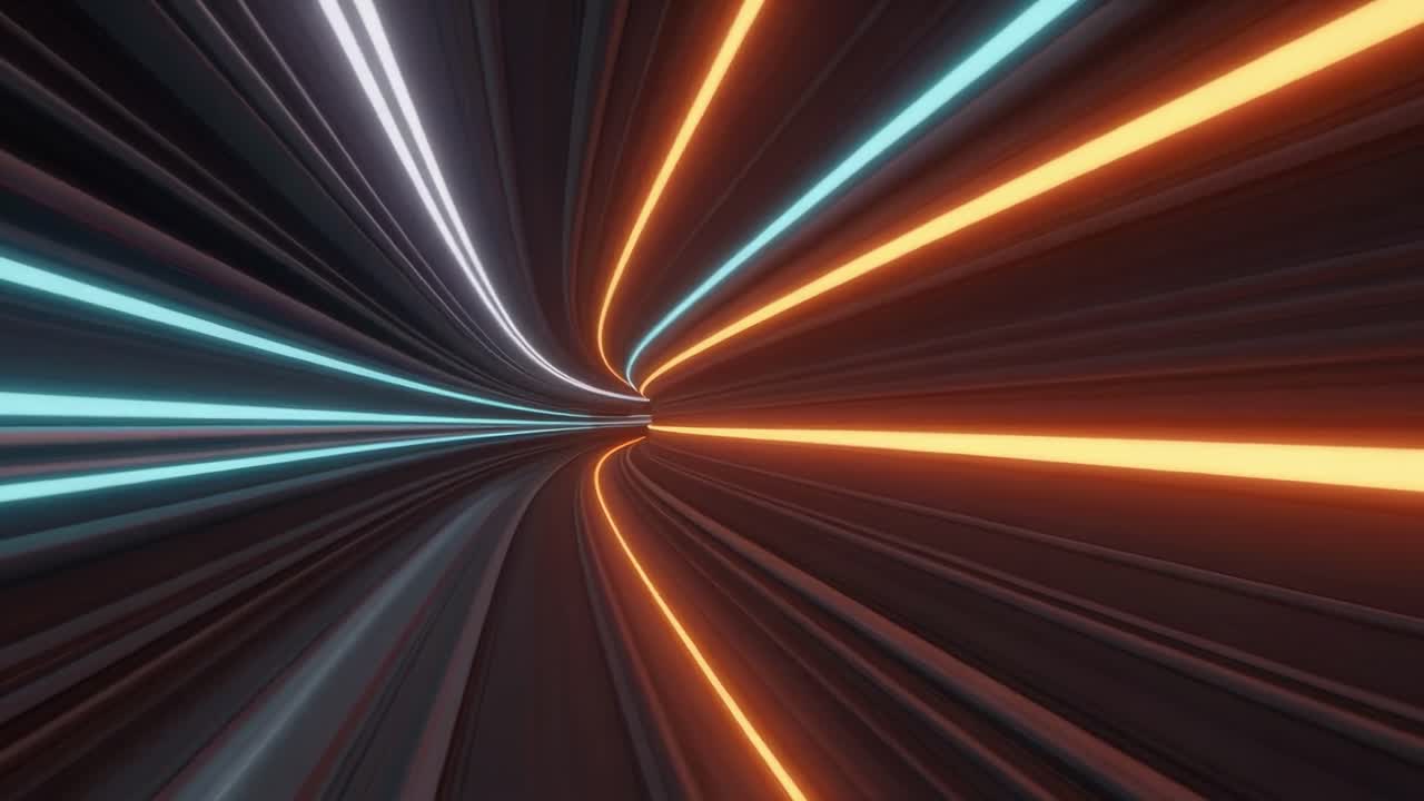 Experience a captivating visual journey as you traverse through a dynamic tunnel filled with an array of vibrant colors and mesmerizing light patterns