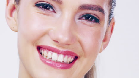 a beautiful young woman posing in the studio