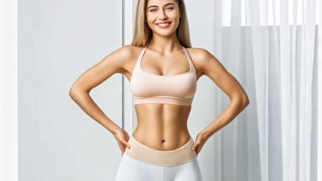 fit and healthy woman in sportswear