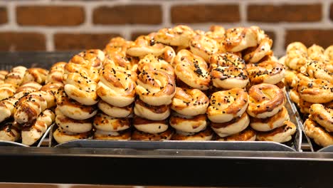 delicious turkish pastries with black sesame