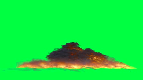 explosion fire effect on green screen