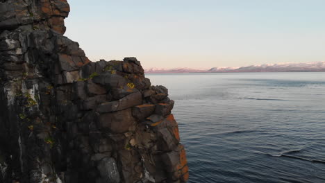 Aerial-View-of-Hvitserkur,-Iceland