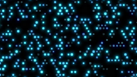Random-blue-squares-pattern-with-neon-led-light