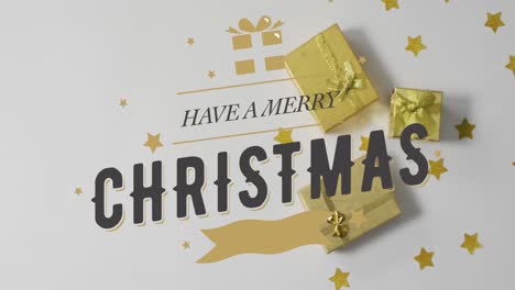 This-video-shows-various-gold-christmas-presents-on-a-white-background