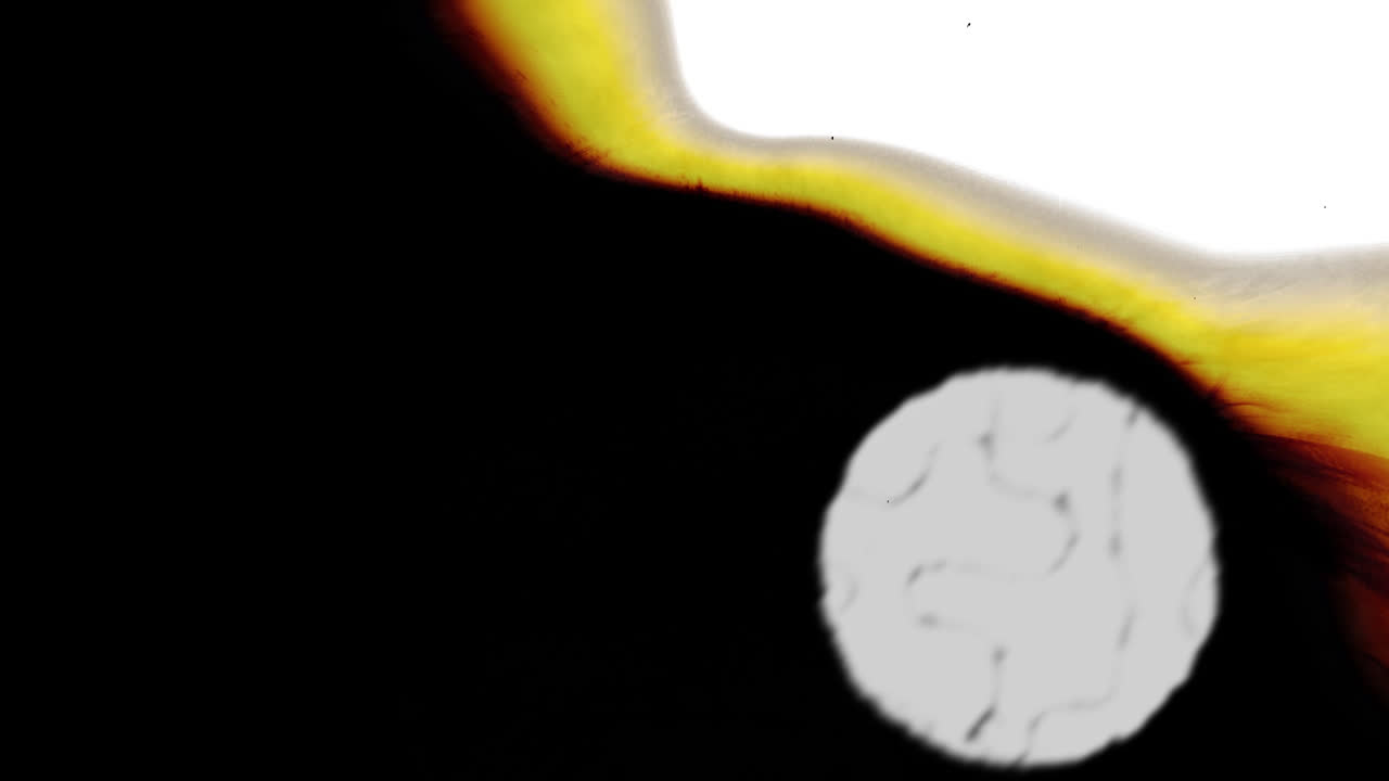 Flux lumineux abstrait dynamique sur fond sombre