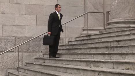 stock footage of businessman working outdoors