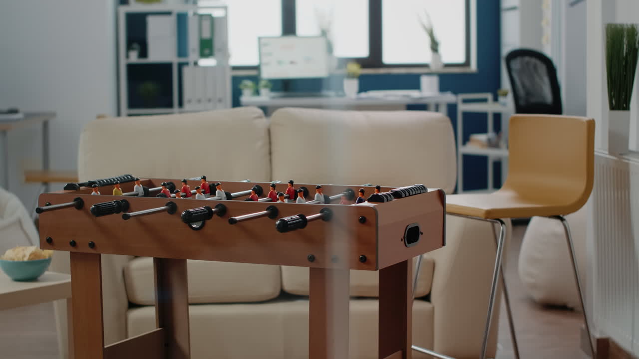 Empty business office used for drinks and snacks after work