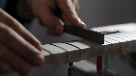 guitar fretboard shaping