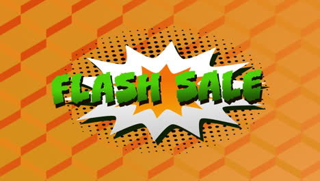 flash sale graphic on explosion