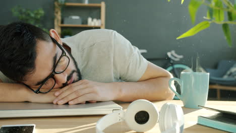 Tired Worker Taking a Nap
