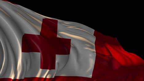 tonga flag waving