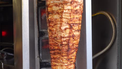 shawarma on a rotisserie