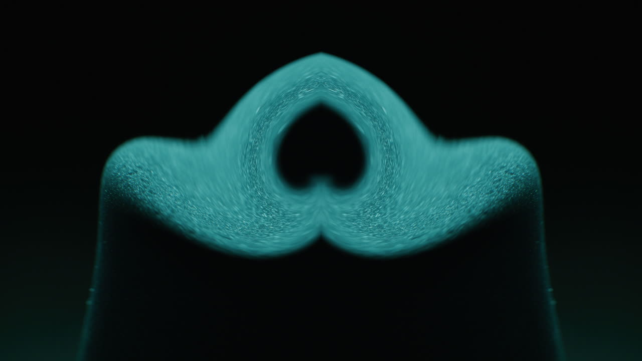 Teal Abstract Geometric Shape