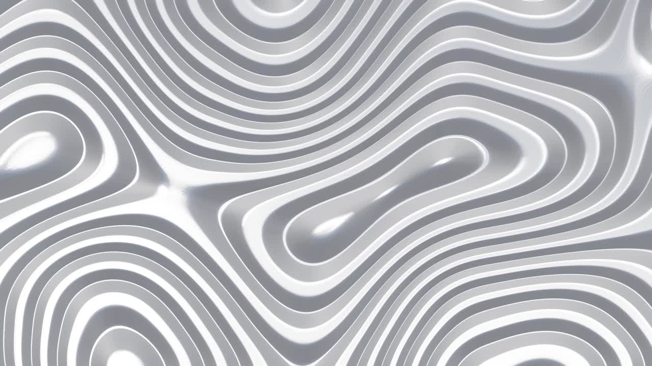 3d fondo ondulado abstracto. papel tapiz en vivo. patrón líquido, formas brillantes en movimiento. animación de video en bucle de 4k.
