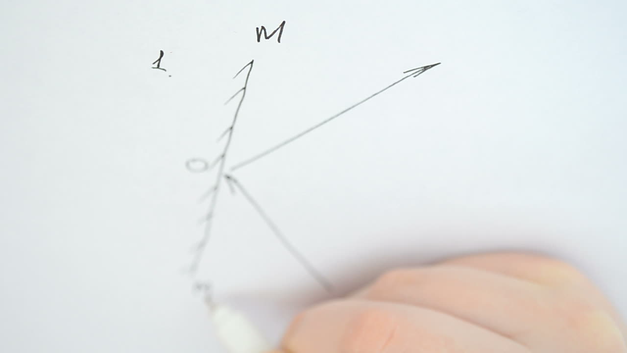 Disegno fisico. Riflessione della luce.