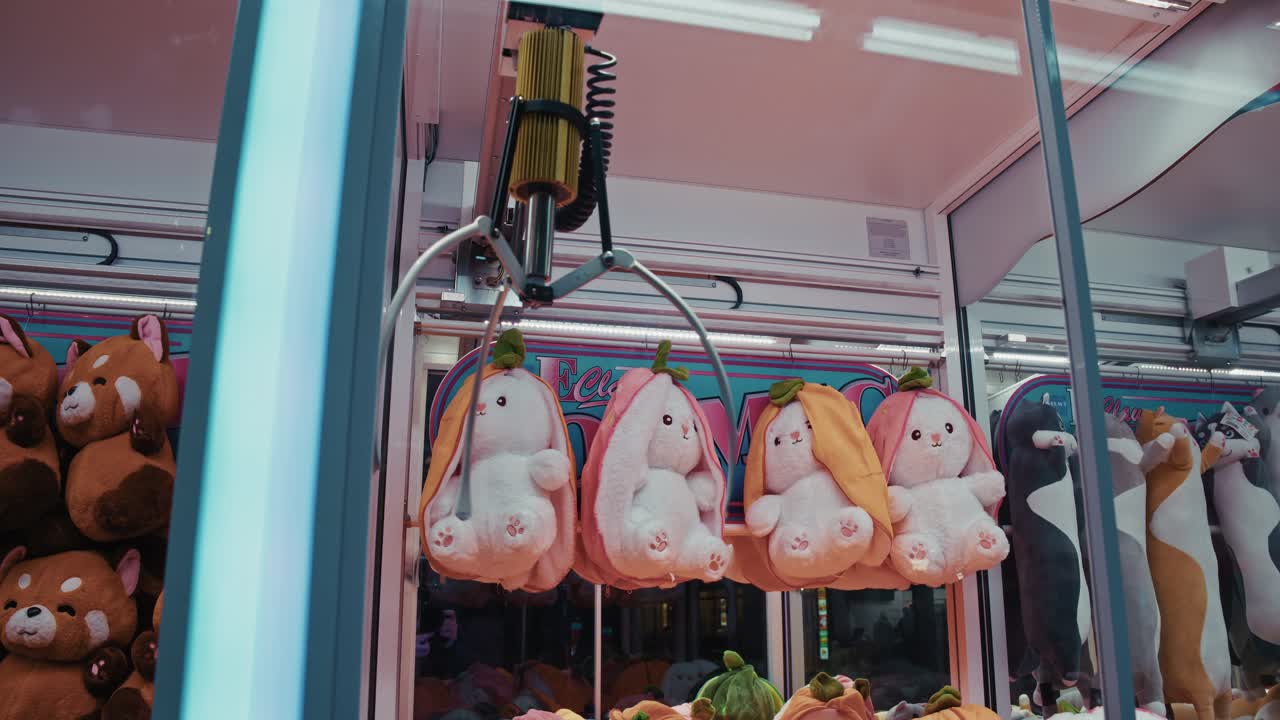 플러시 동물 을 가진 발 기계