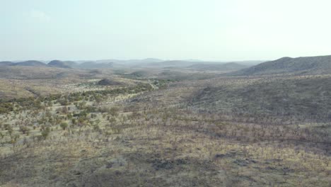 aerial: kaokoland and etosha national park in namibia grassland savanna